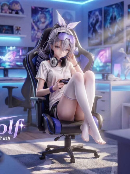 7h2wmt87abvfbzfwpmp4pggh2s7ncee5 Gaming Chair Silver Wolf - Collectible Figure Main View