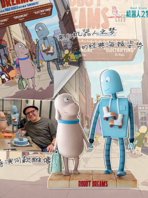 Robot Dreams Hand-in-Hand Dog and Robot - Detail View 3