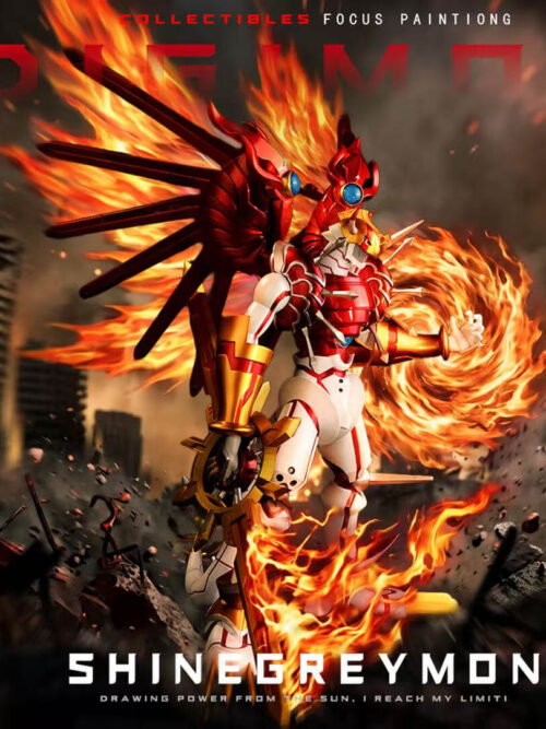 Digimon Shine Greymon - Collectible Figure Main View
