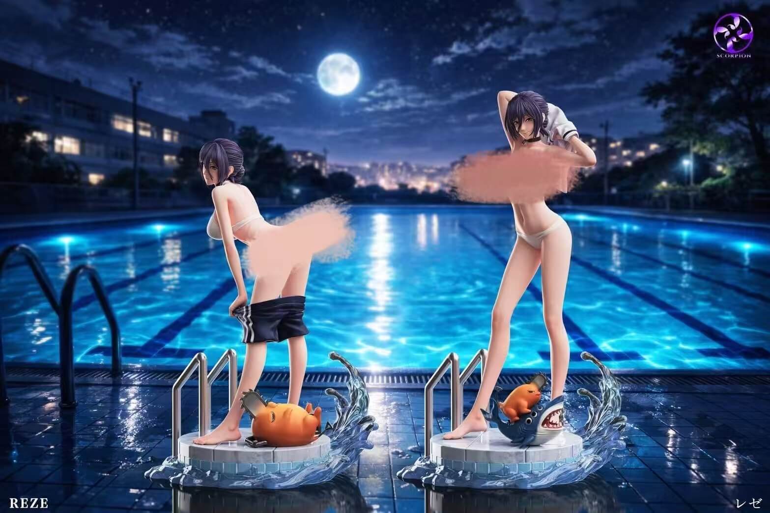 Moonlit Poolside - Reze (4) Moonlit Poolside - Reze - Image 1