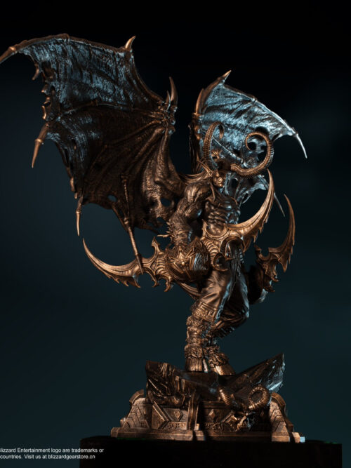 Illidan Stormrage Bronze Classic Statue — World of Warcraft - Detail View 14