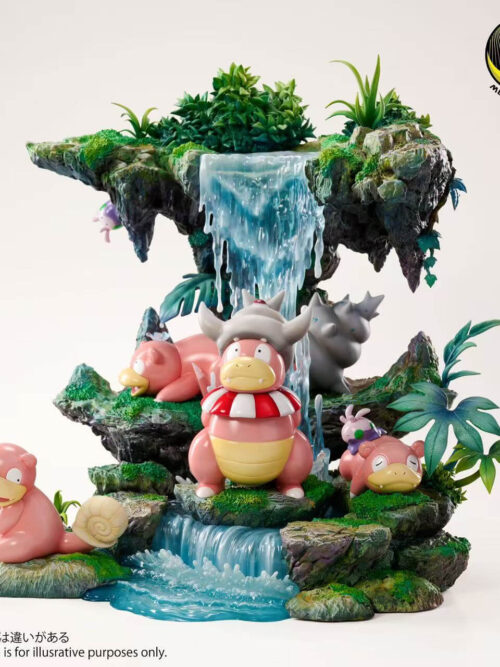 Slowpoke & Slowbro & Slowking & Goomy Nature Scene - Image 3