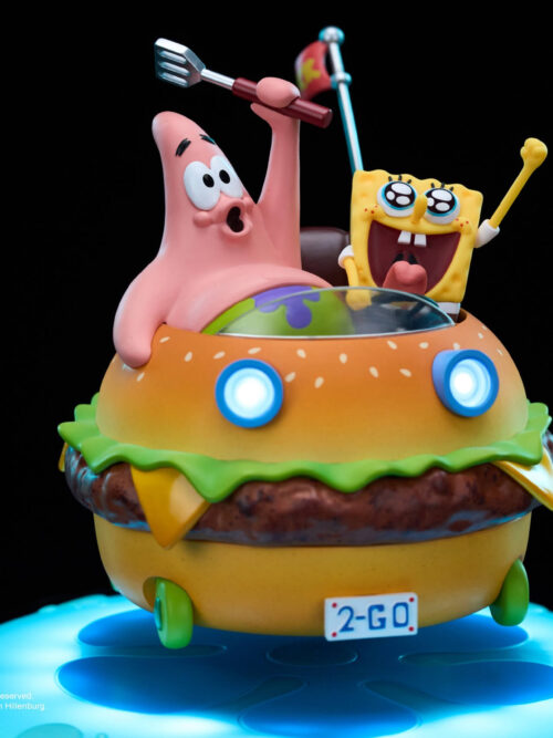 SpongeBob & Patrick Star Krabby Patty Cruiser Maglev Night Light - Detail View 3