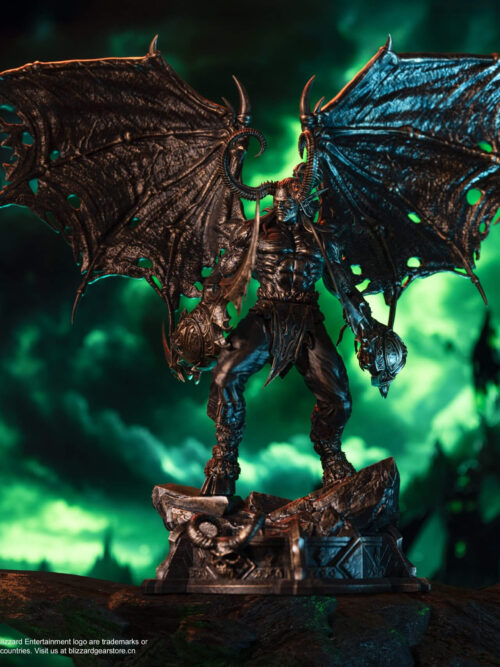 Illidan Stormrage Bronze Classic Statue — World of Warcraft - Collectible Figure Main View