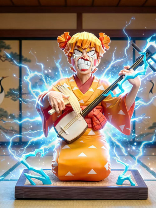 Shamisen-Playing Zenitsu Agatsuma - Collectible Figure Main View