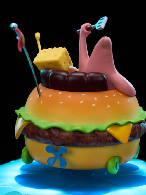 SpongeBob & Patrick Star Krabby Patty Cruiser Maglev Night Light - Detail View 4