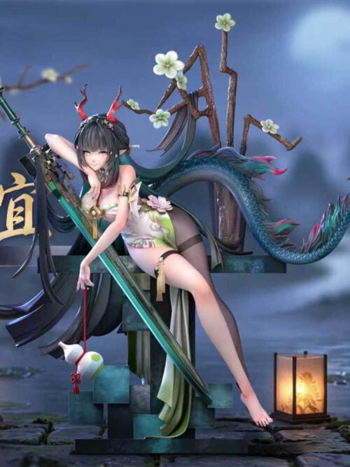 k2x7q5q8q9b71wmdetpb8wjqwfmvpf3m Seated Zhuang Fangyi - Collectible Figure Main View