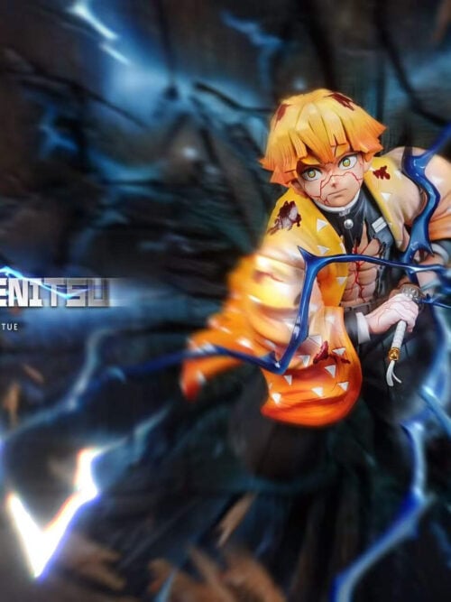 kf1zyy0jcvyrk64ctmxm21q91pv7x05h Thunder Breathing Zenitsu Agatsuma - Collectible Figure Main View