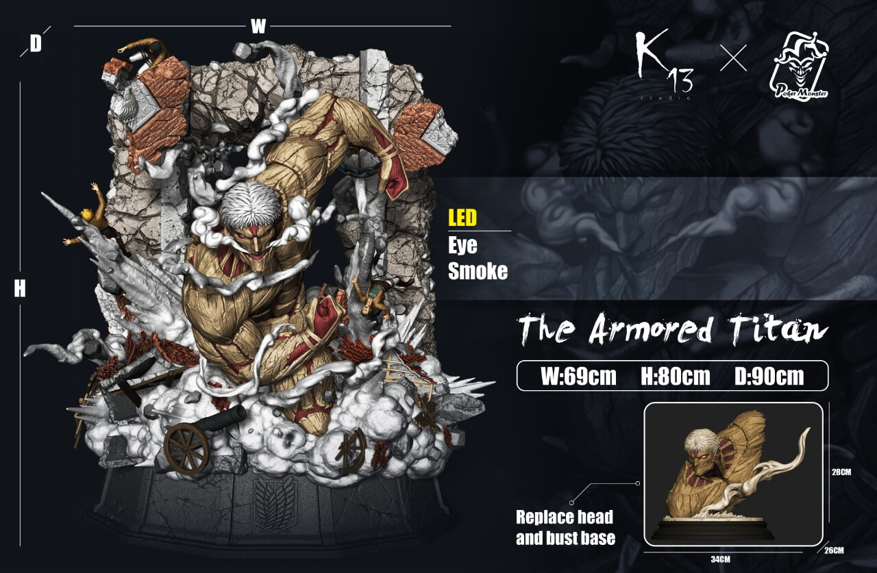 The Armored Titan - Featured Image The Armored Titan - Collectible Figure Main View