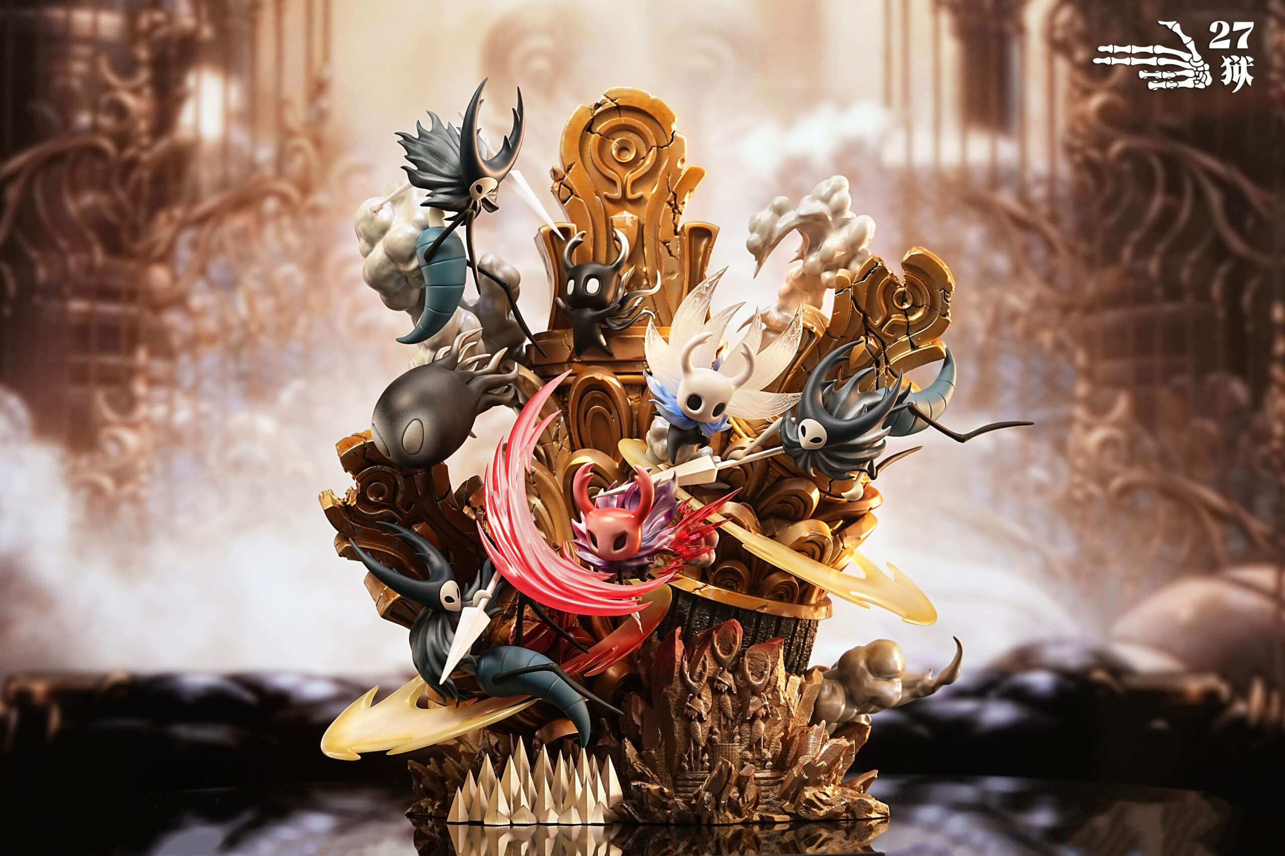 Hollow Knight Sisters of Battle Diorama - The Knight - Featured Image Hollow Knight Sisters of Battle Diorama - The Knight - Collectible Figure Main View