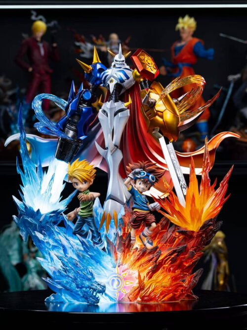 Omnimon with Yagami Taichi and Matt Ishida - Collectible Figure Main View