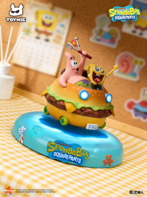 SpongeBob & Patrick Star Krabby Patty Cruiser Maglev Night Light - Detail View 15