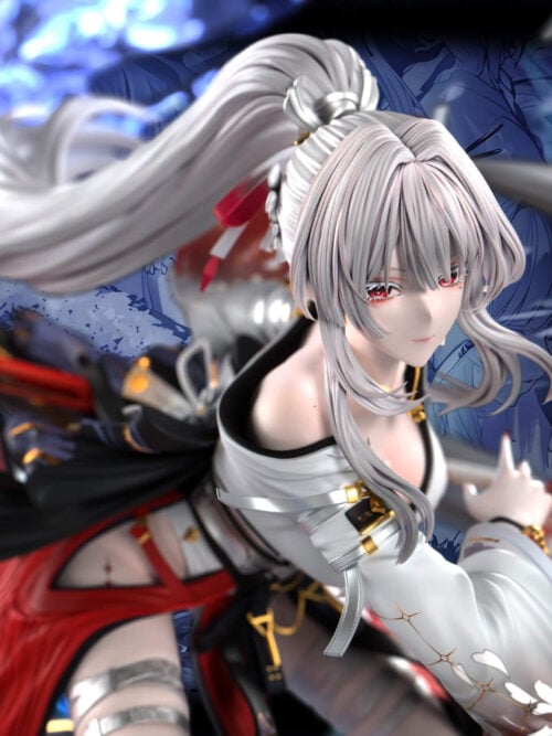 White-Haired Shrine Maiden Hiyuki - Collectible Figure Main View