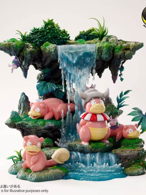 Slowpoke & Slowbro & Slowking & Goomy Nature Scene - Image 5