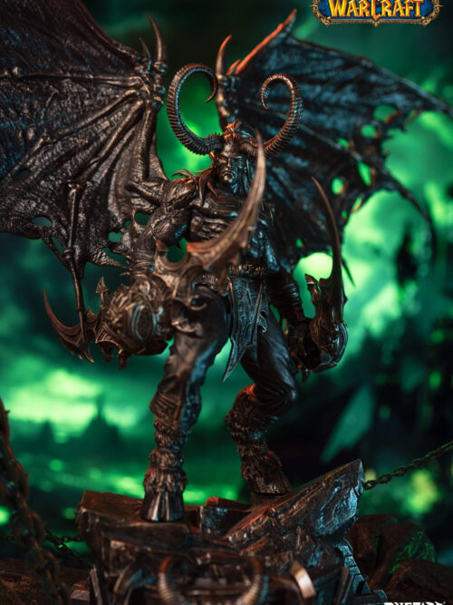 Illidan Stormrage Bronze Classic Statue — World of Warcraft - Detail View 2