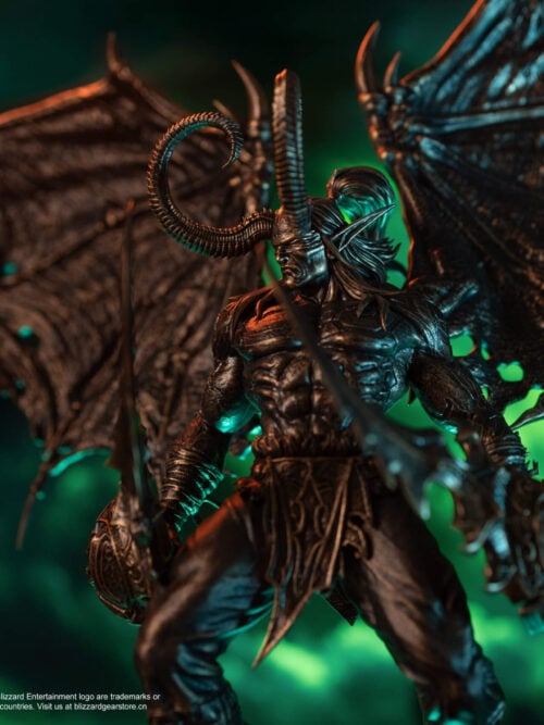 Illidan Stormrage Bronze Classic Statue — World of Warcraft - Detail View 1
