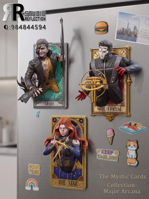 Delta Force Tarot Magnet Collection - Claire Ann Byers & Raven & Ghroth - Detail View 1