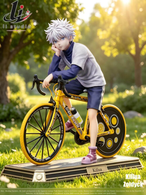 w7qm7rpnbnb849ywzb147pd5ag52pwxw Killua Zoldyck on Bicycle - Collectible Figure Main View