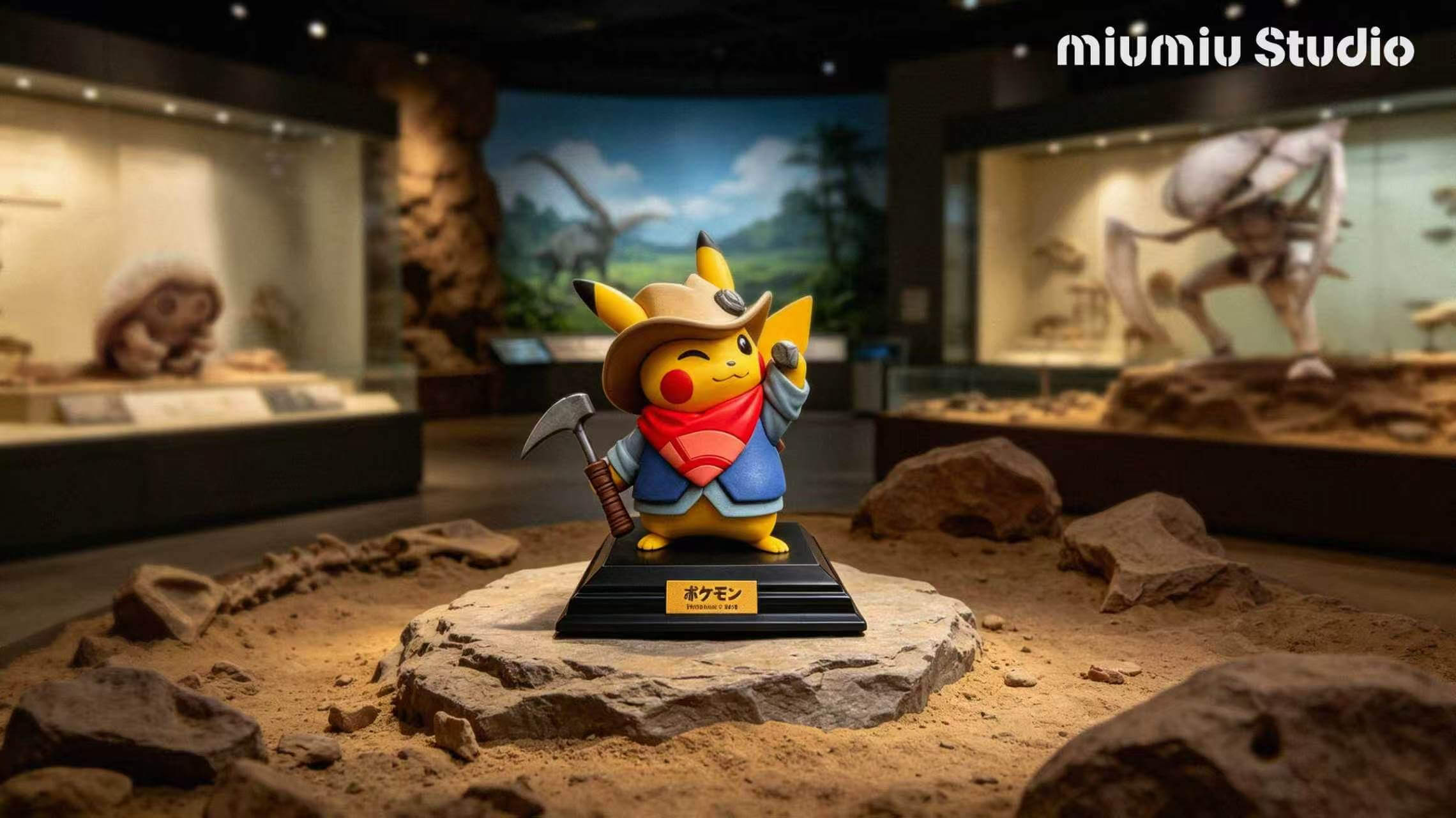 Explorer Pikachu - Featured Image Explorer Pikachu - Collectible Figure Main View
