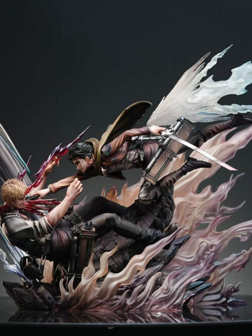 Levi Ackerman vs Reiner Braun - Collectible Figure Main View