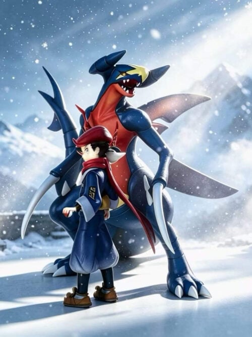 Pokémon Legends: Arceus Rei and Garchomp - Collectible Figure Main View