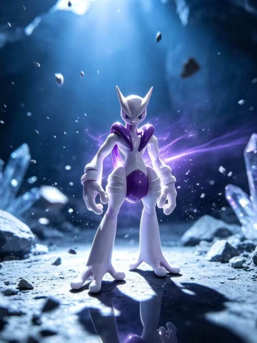 Mewtwo and Mega Mewtwo X - Detail View 1