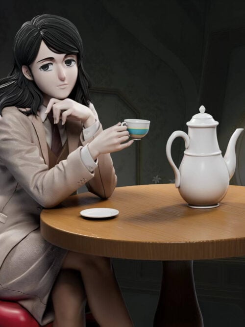 Tea-Drinking Pieck Finger - Detail View 1