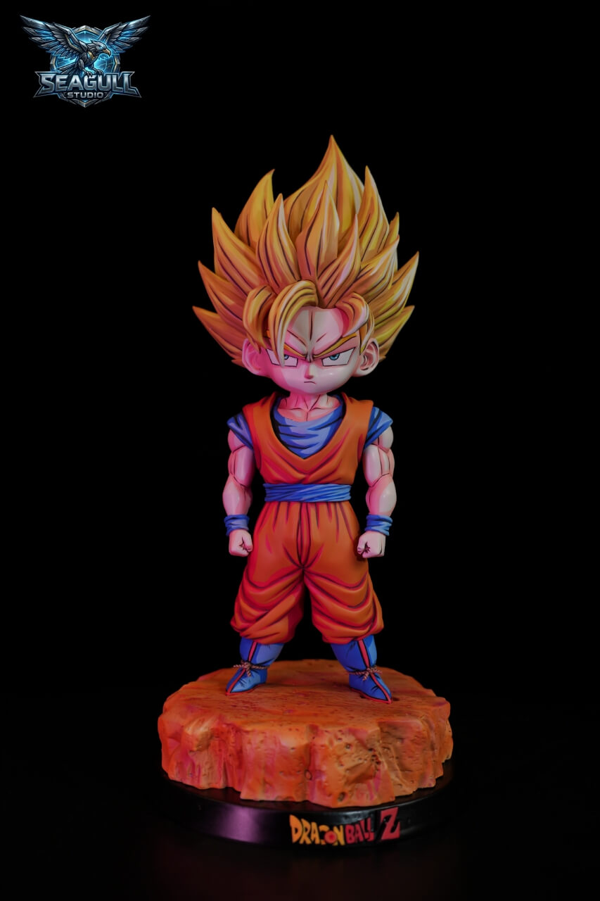 Angry Super Saiyan SD Son Goku - Featured Image Angry Super Saiyan SD Son Goku - Collectible Figure Main View