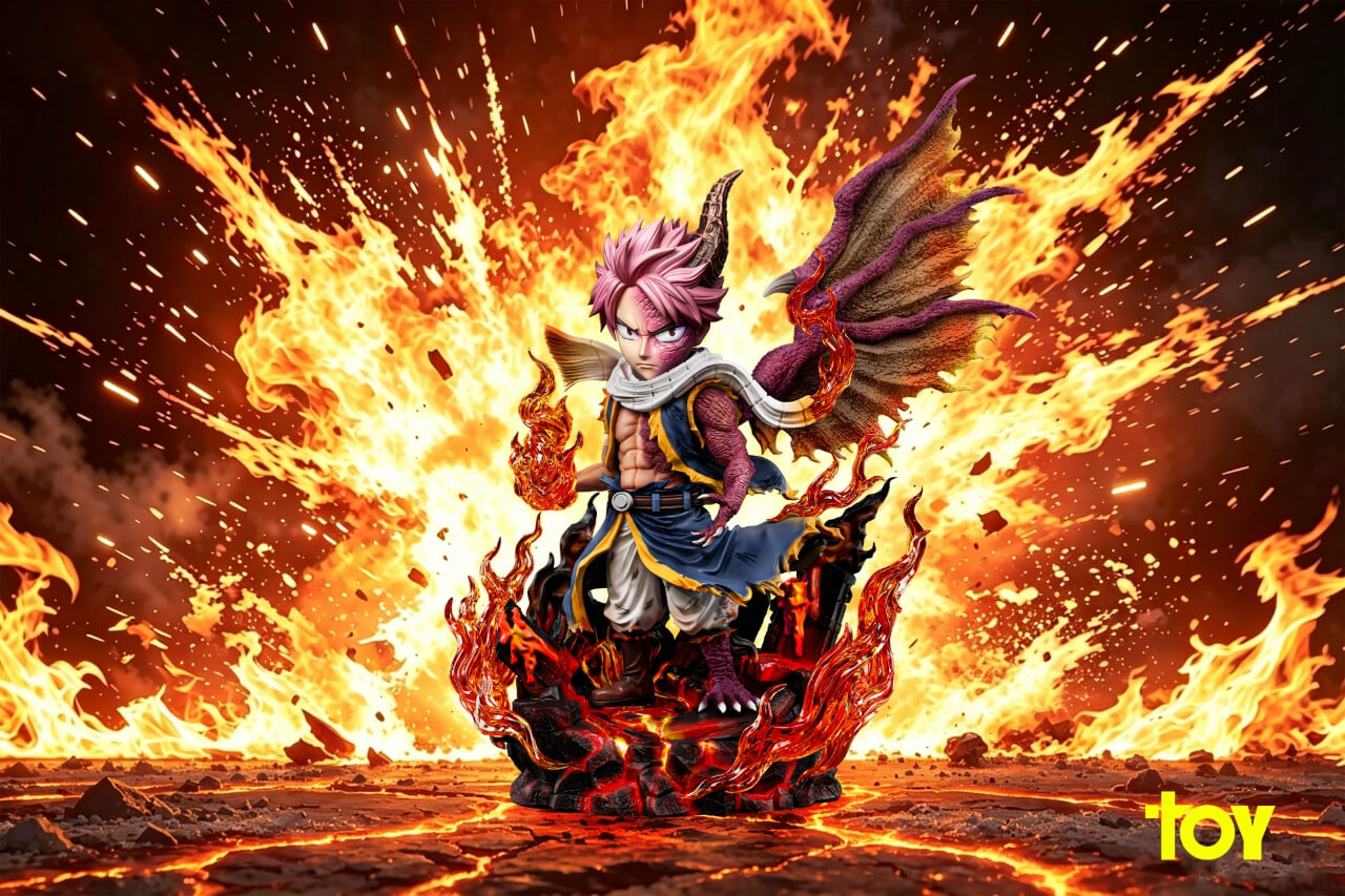 Dragonized Natsu Dragneel - Featured Image Dragonized Natsu Dragneel - Collectible Figure Main View