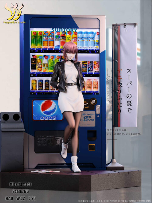 Miss Yamada Smoking Behind the Supermarket with You - Collectible Figure Main View