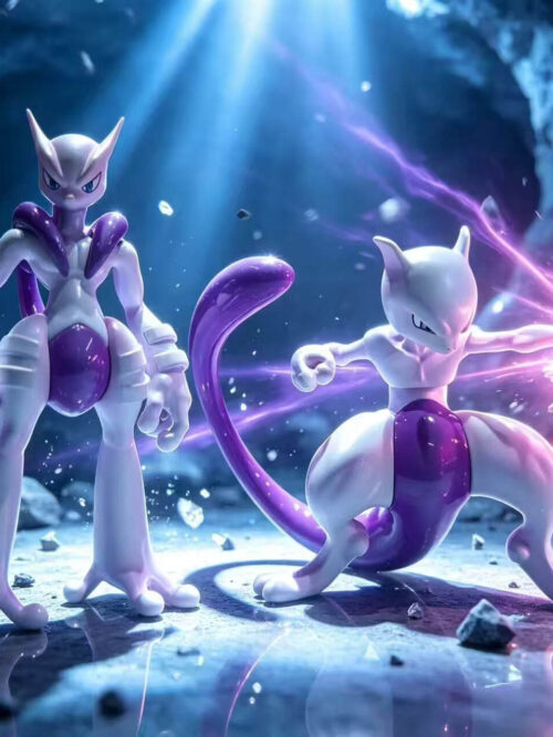 Mewtwo and Mega Mewtwo X - Detail View 2