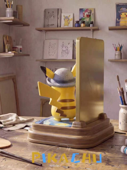 Pikachu with Grey Felt Hat - Detail View 3