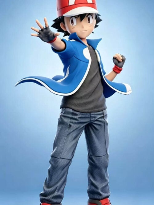 Ash Ketchum and Ash-Greninja - Collectible Figure Main View
