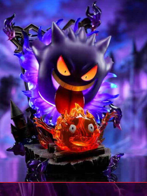 Gengar Frightens Calcifer - Detail View 2