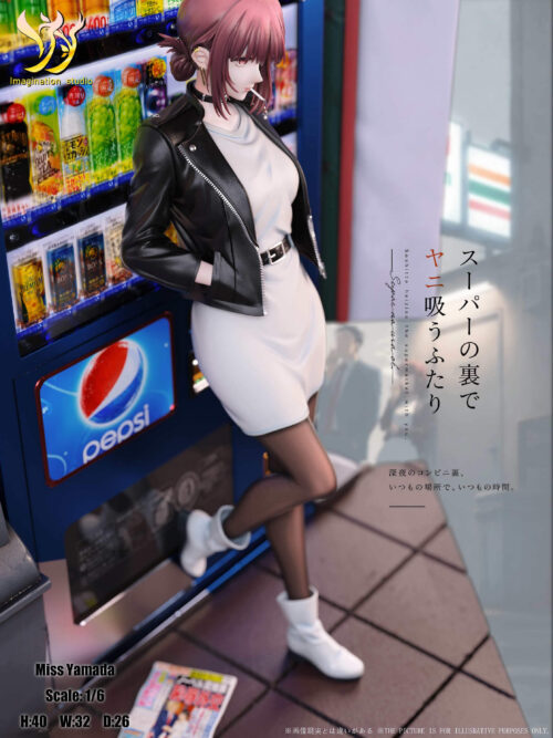 Miss Yamada Smoking Behind the Supermarket with You - Detail View 2
