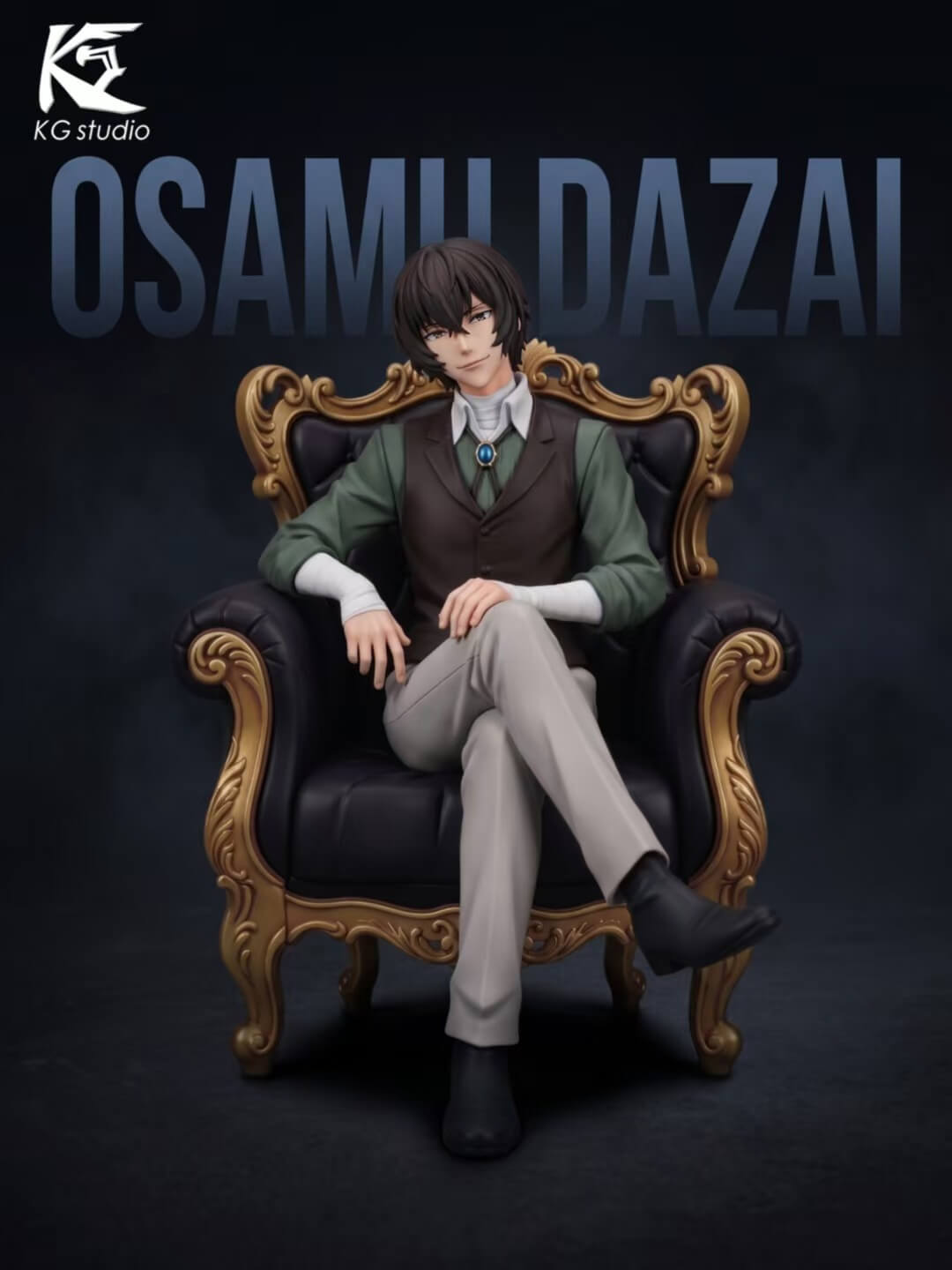 Seated Osamu Dazai - Featured Image Seated Osamu Dazai - Collectible Figure Main View