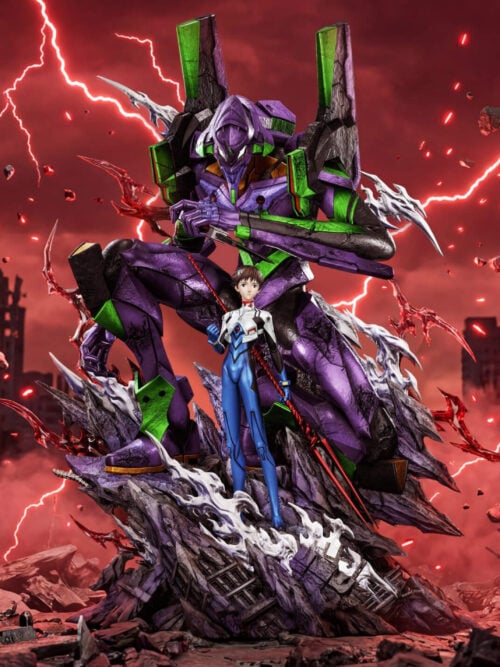 Shinji Ikari and Evangelion Unit-01 - Collectible Figure Main View