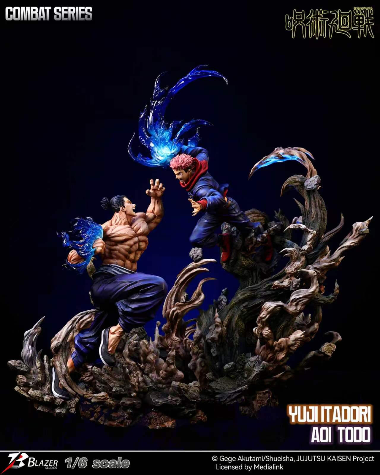 Yuji Itadori and Aoi Todo Combat Series - Featured Image Yuji Itadori and Aoi Todo Combat Series - Collectible Figure Main View