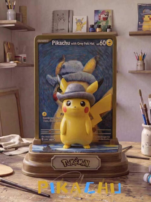 Pikachu with Grey Felt Hat - Collectible Figure Main View