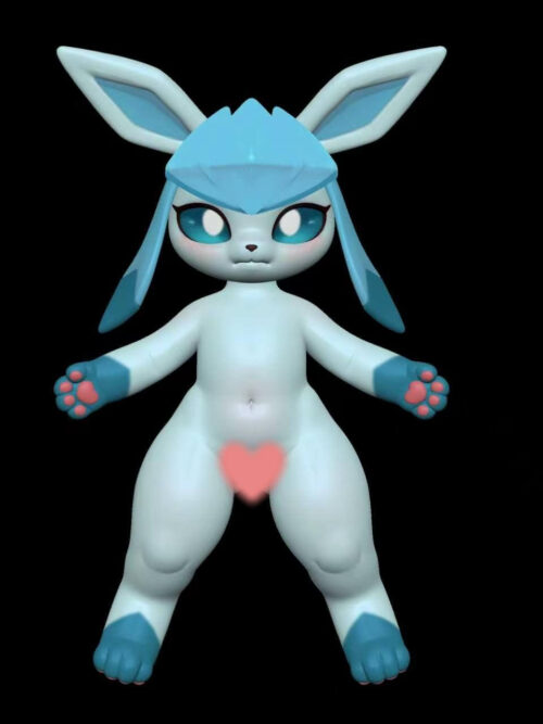 Humanoid Glaceon Doll - Collectible Figure Main View