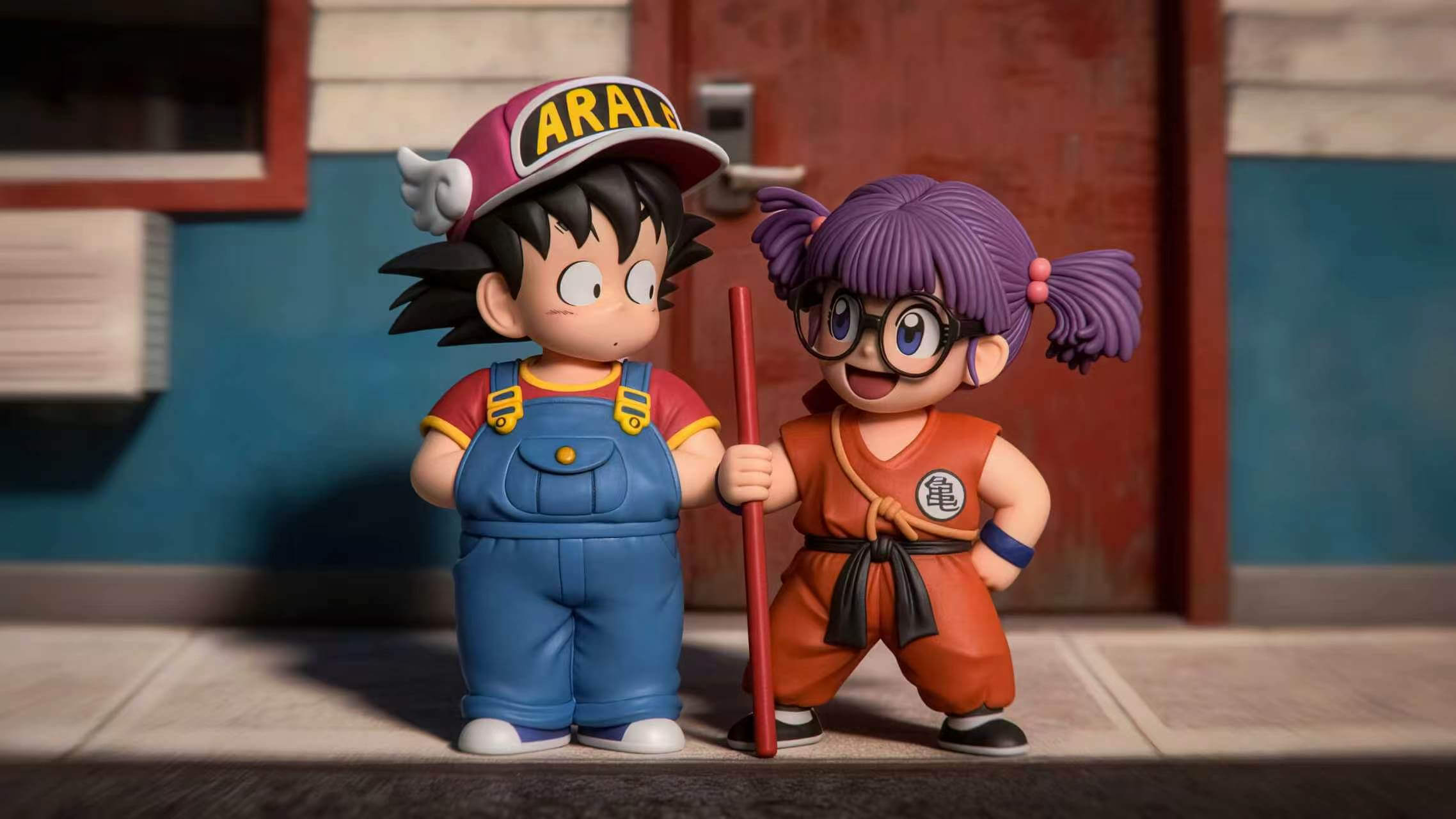 Son Goku & Arale Norimaki Cosplay Set - Featured Image Son Goku & Arale Norimaki Cosplay Set - Collectible Figure Main View
