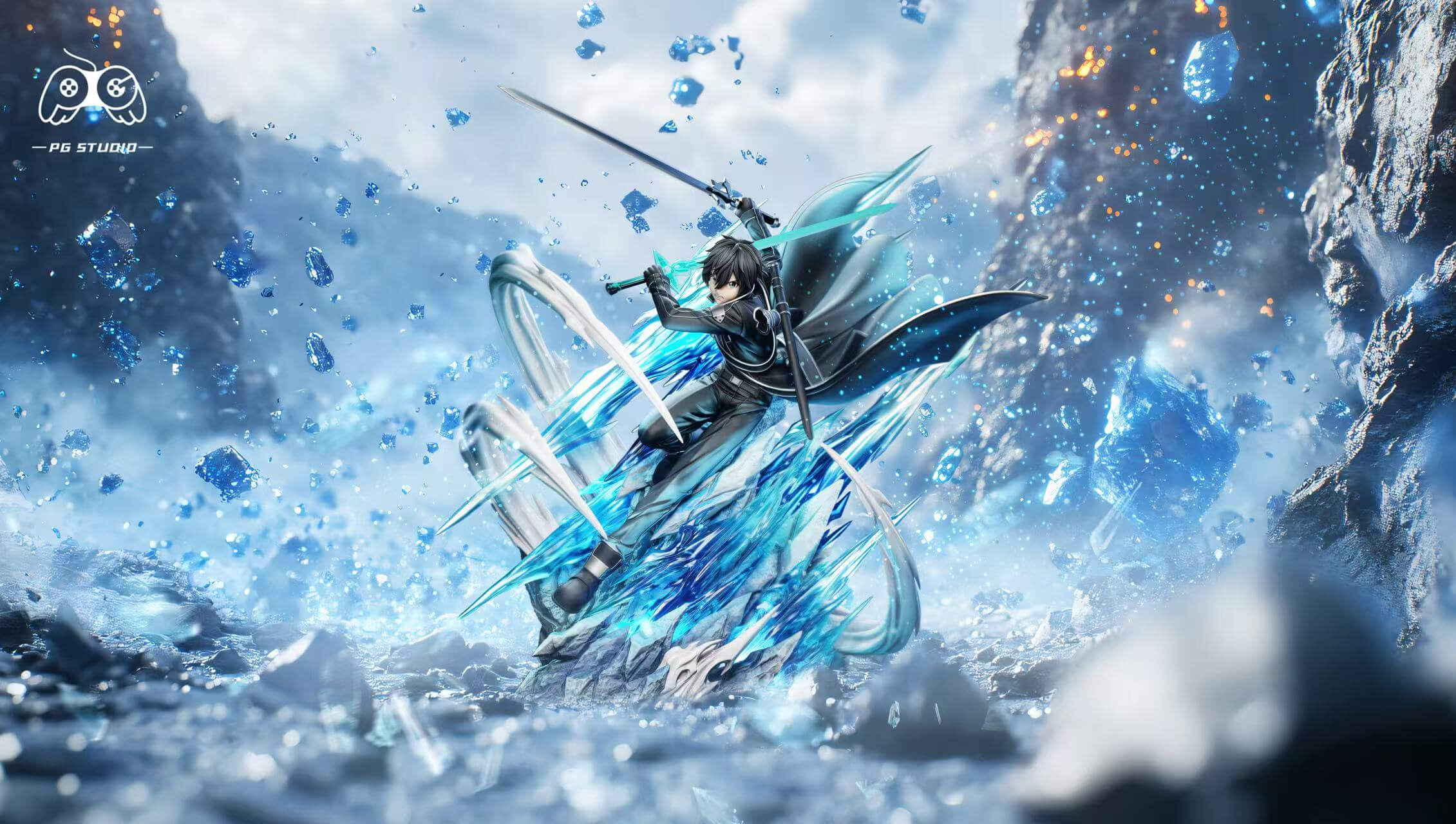 Dual-Wielding Kirito - Featured Image Dual-Wielding Kirito - Collectible Figure Main View