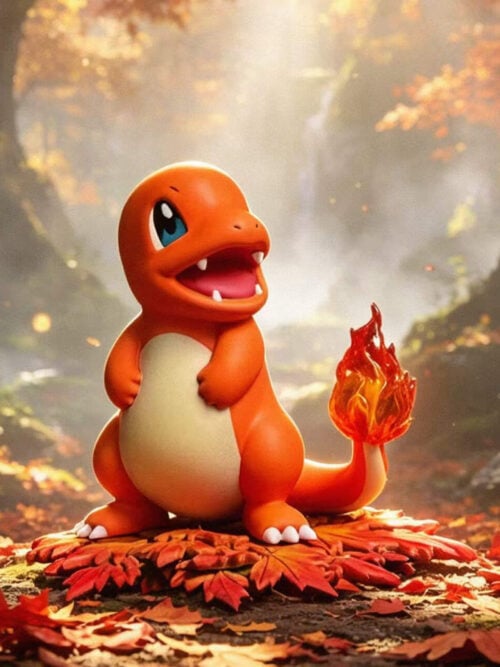 Autumn Leaves Charmander - Collectible Figure Main View