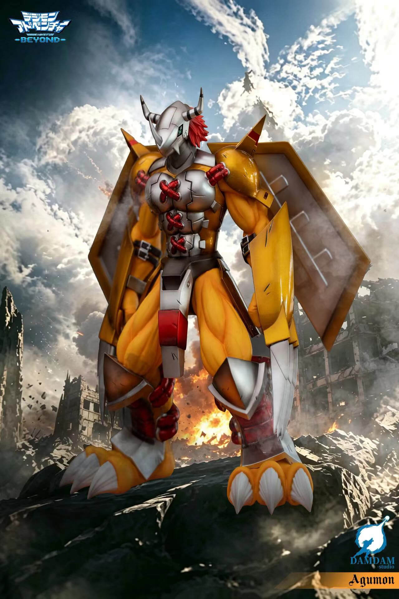 WarGreymon and Agumon - Featured Image WarGreymon and Agumon - Collectible Figure Main View