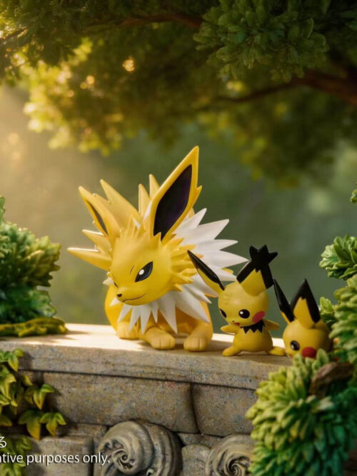 Anniversary Eevee Family Garden Scene - Detail View 6