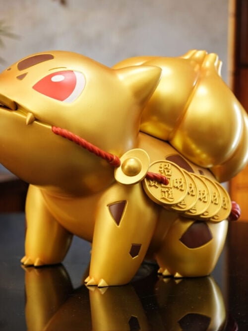 Lucky Bulbasaur Coin Bank - Collectible Figure Main View