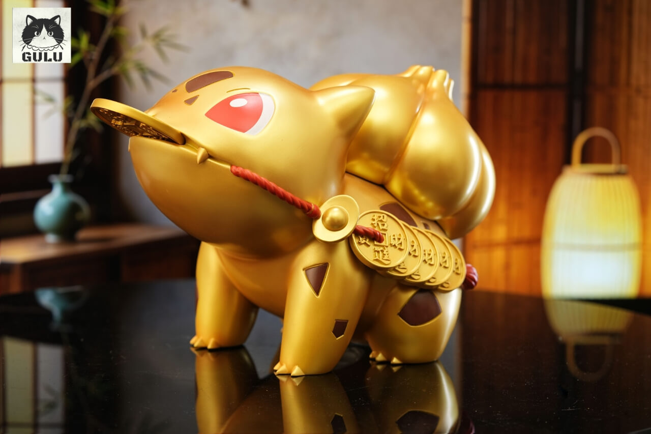 Lucky Bulbasaur Coin Bank - Featured Image Lucky Bulbasaur Coin Bank - Collectible Figure Main View