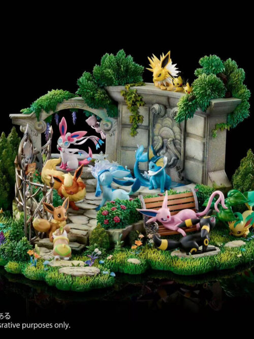Anniversary Eevee Family Garden Scene - Detail View 9