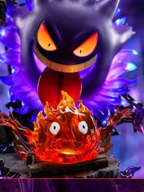 Gengar Frightens Calcifer - Detail View 1