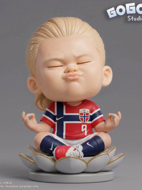 jk1zwx3byp1pn85avv72kqshefzrbtsq Meditating Erling Braut Haaland - Collectible Figure Main View